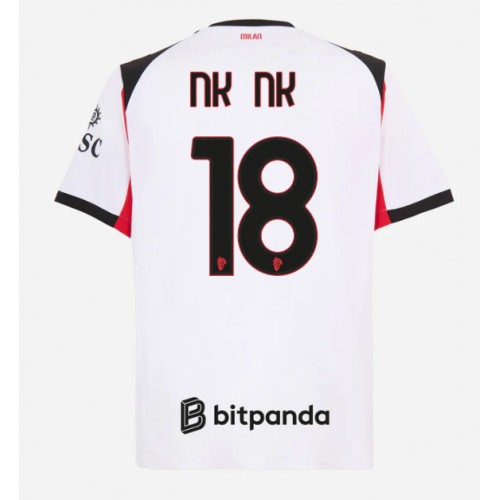 AC Milan Christopher Nkunku #18 Udebanetrøje 2025-26 Kortærmet